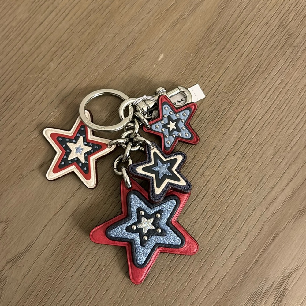 Coach star keychain